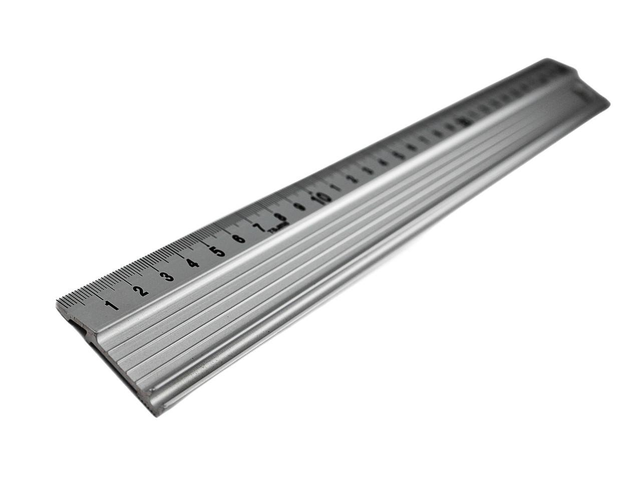 Линейка алюминиевая TAJIMA CTG-SD антискользящая с бортиком 1000 мм (29710352)