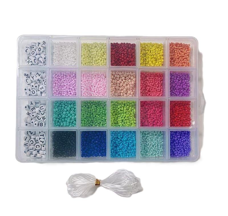 Набор бисера N 094 F 36/2 с леской в боксе (161421)