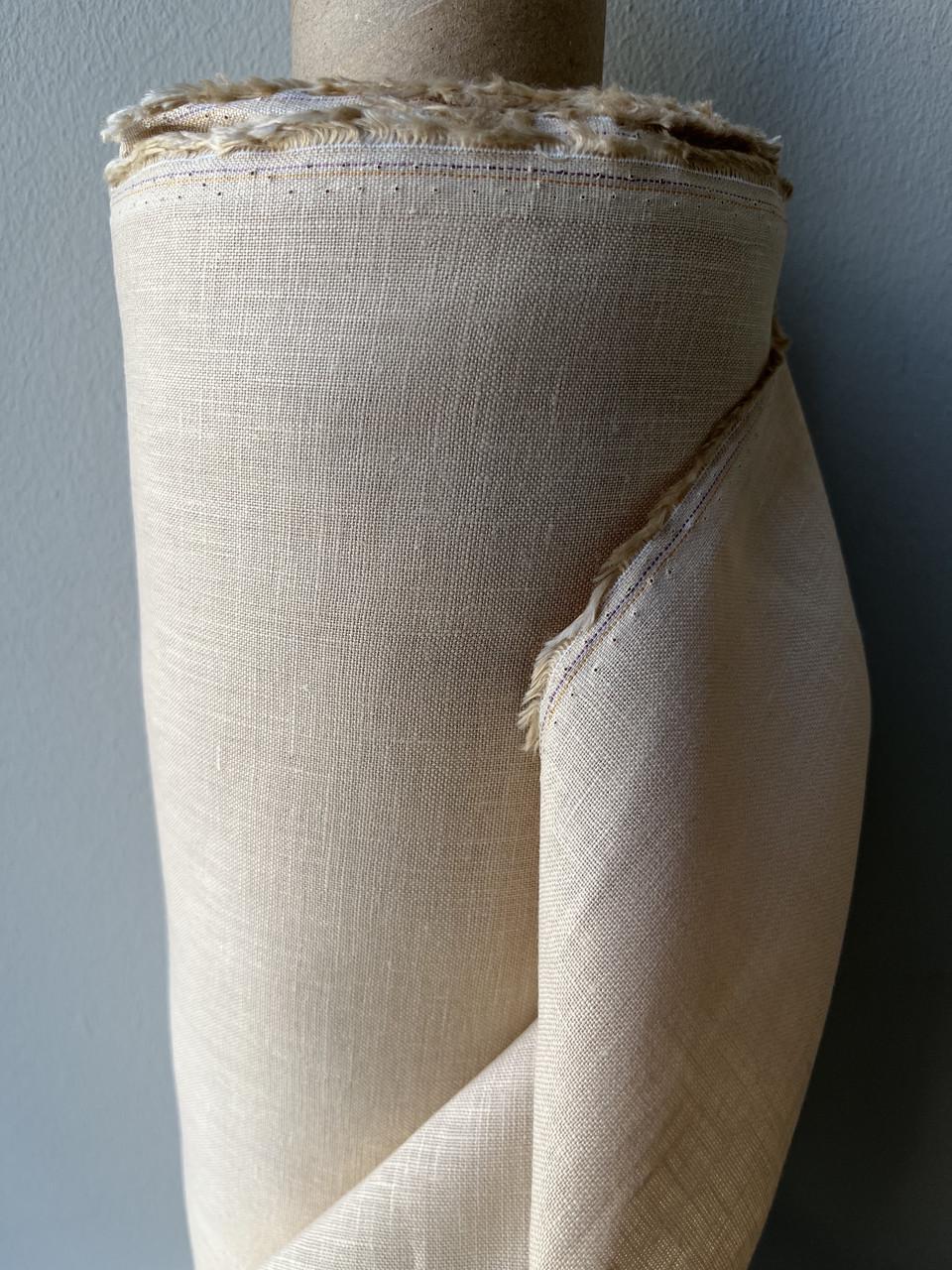 Ткань LINEN PLUS 100% лен 150 см 606 Бежевый Ткань LINEN PLUS 100% лен 150 см 606 Бежевый