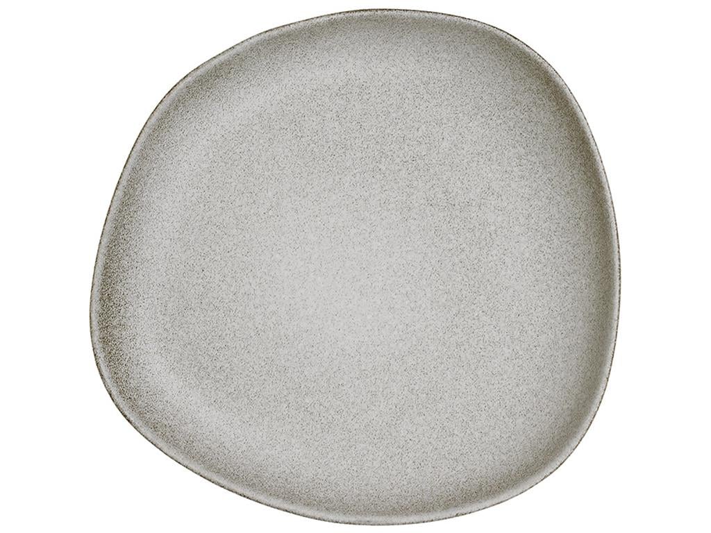 Тарелка керамическая Gray 20х3,3 см Серый гранит (BDI-344-230)