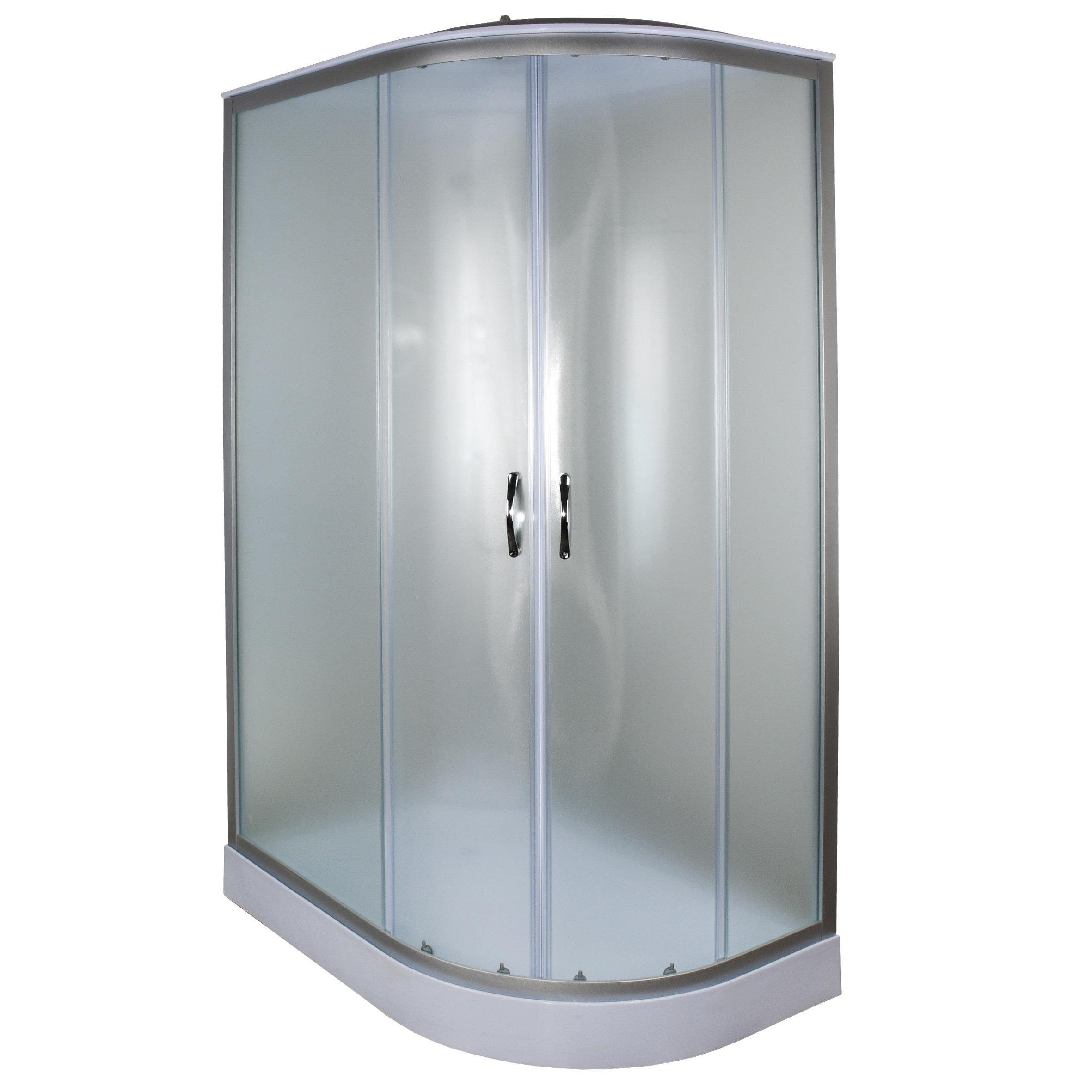 Душевой бокс Bravo Rega L120FFSL 000029096 120x80x215 см профиль Сатин (233480)