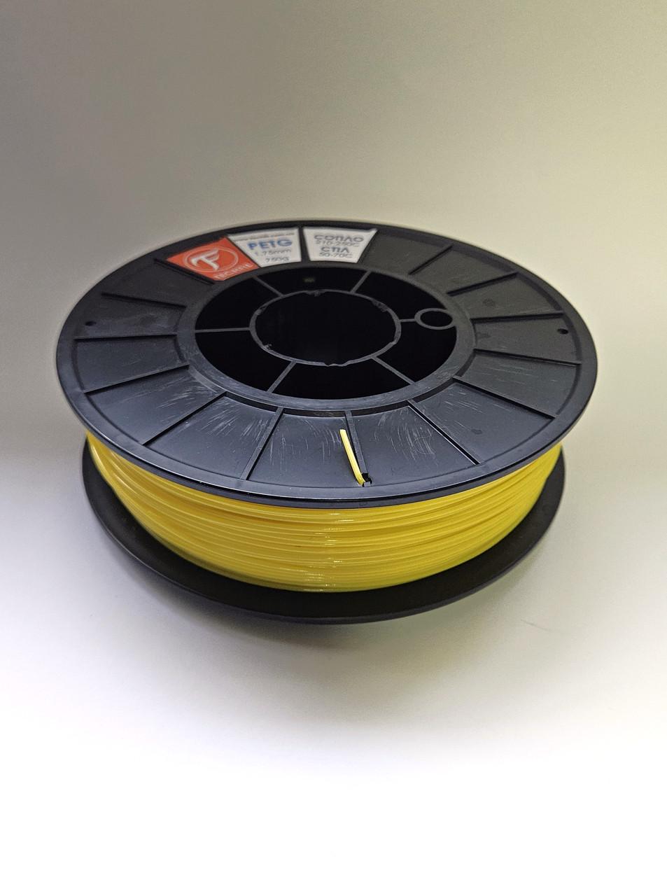 Нить для 3D печати PETG Techfil марка 074 1,75 мм Желтый - фото 4 Нить для 3D печати PETG Techfil марка 074 1,75 мм Желтый - фото 4