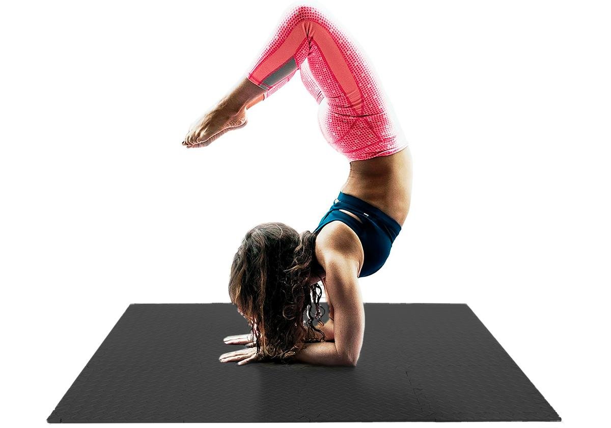 Татами мат EasyFit ласточкин хвост 8 шт. 30х30х1 см Черный (EF-1950-30-BK) - фото 6