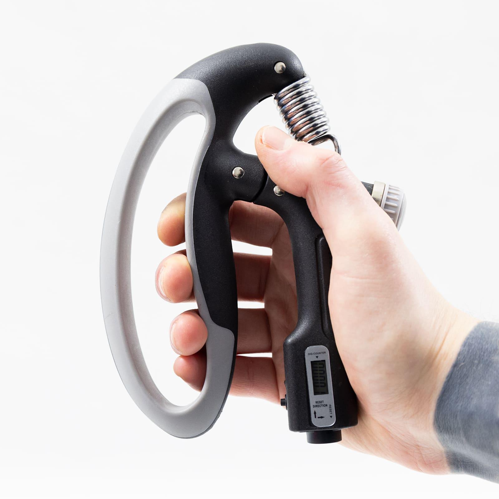 Еспандер кистьовий OSPORT пружинний з лічильником та з регульованим навантаженням 10-100 кг Чорний (MS 4218) - фото 3