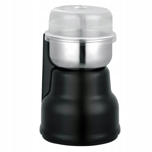 Кофемолка электрическая ротационная Kamille KM-6734 из нержавеющей стали и пластика 8,6х10,5х17 см 150 W Черный (150-84-6734)