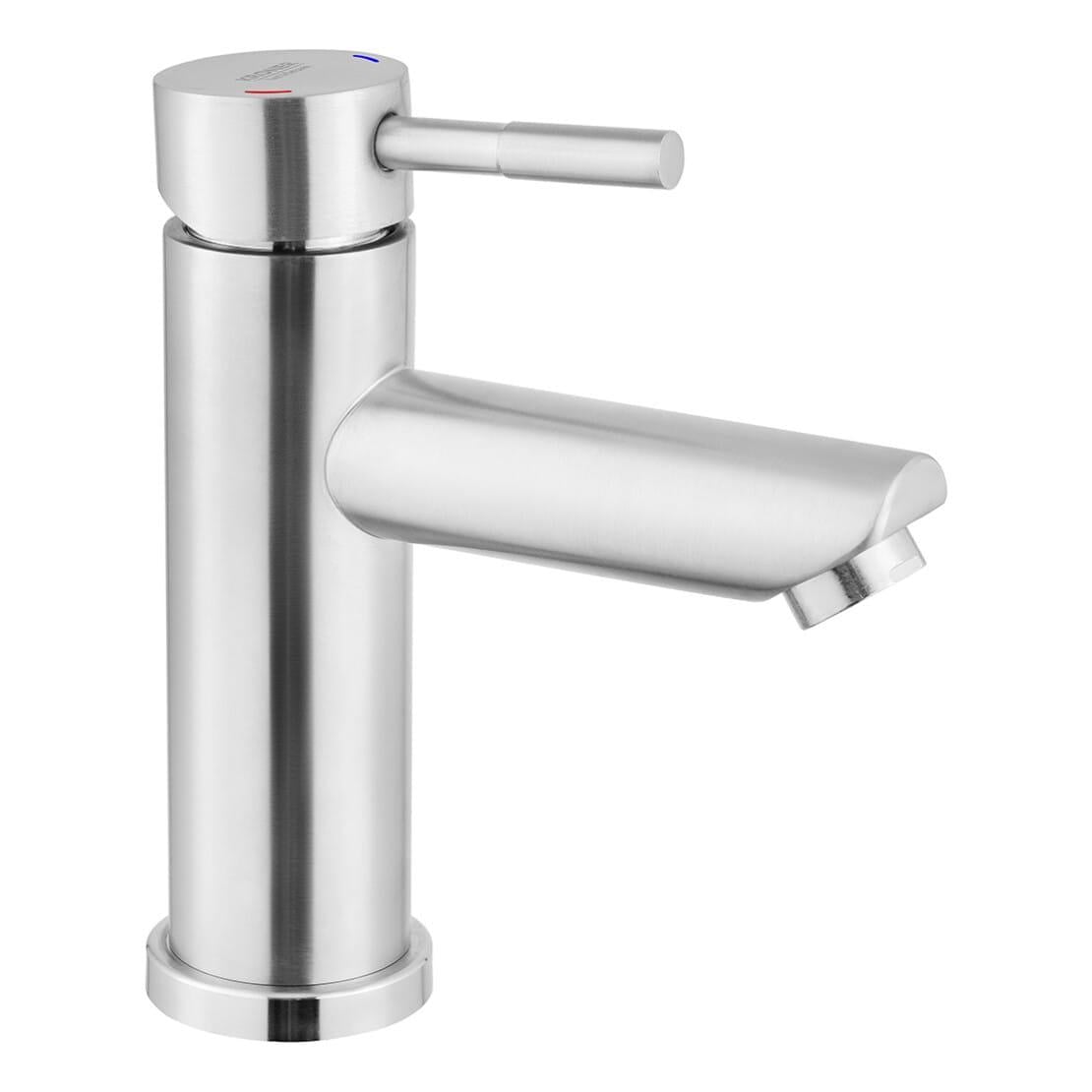 Смеситель для раковины Kroner KRP Edelstahl Klassisch ESG010 однорычажная сталь (CV022994)