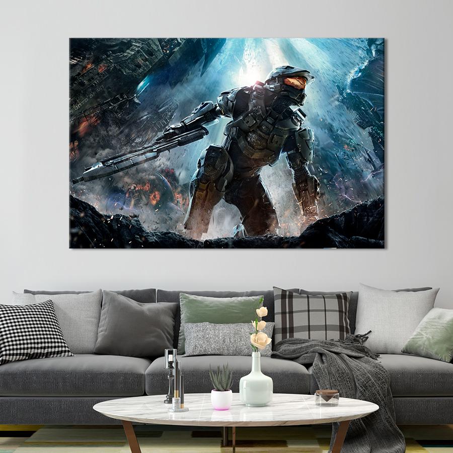 Настенний декор Герой игры Halo 4 80x54 см (A153-1)