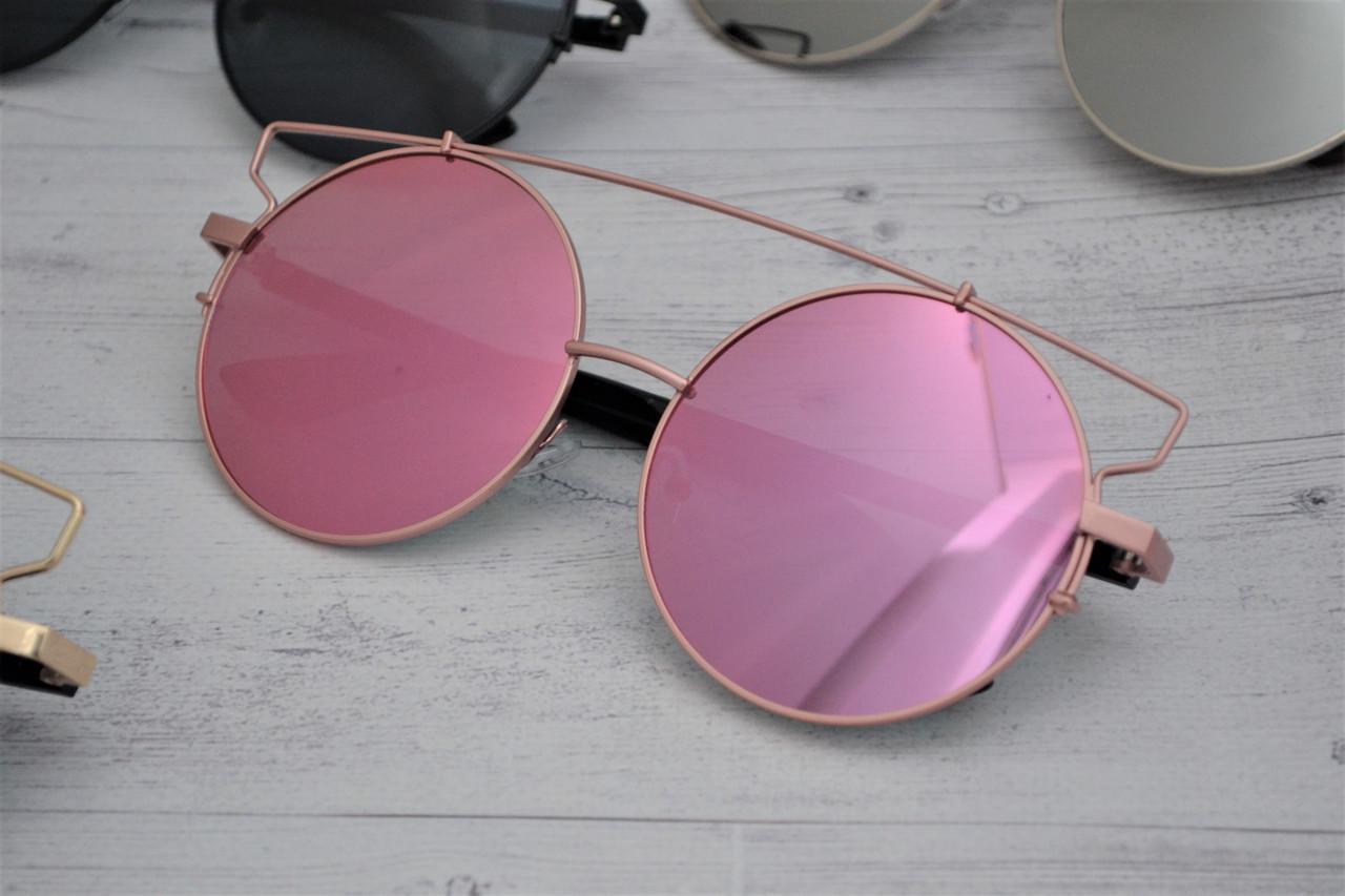 Солнцезащитные очки кошка тишейды большие Розовый