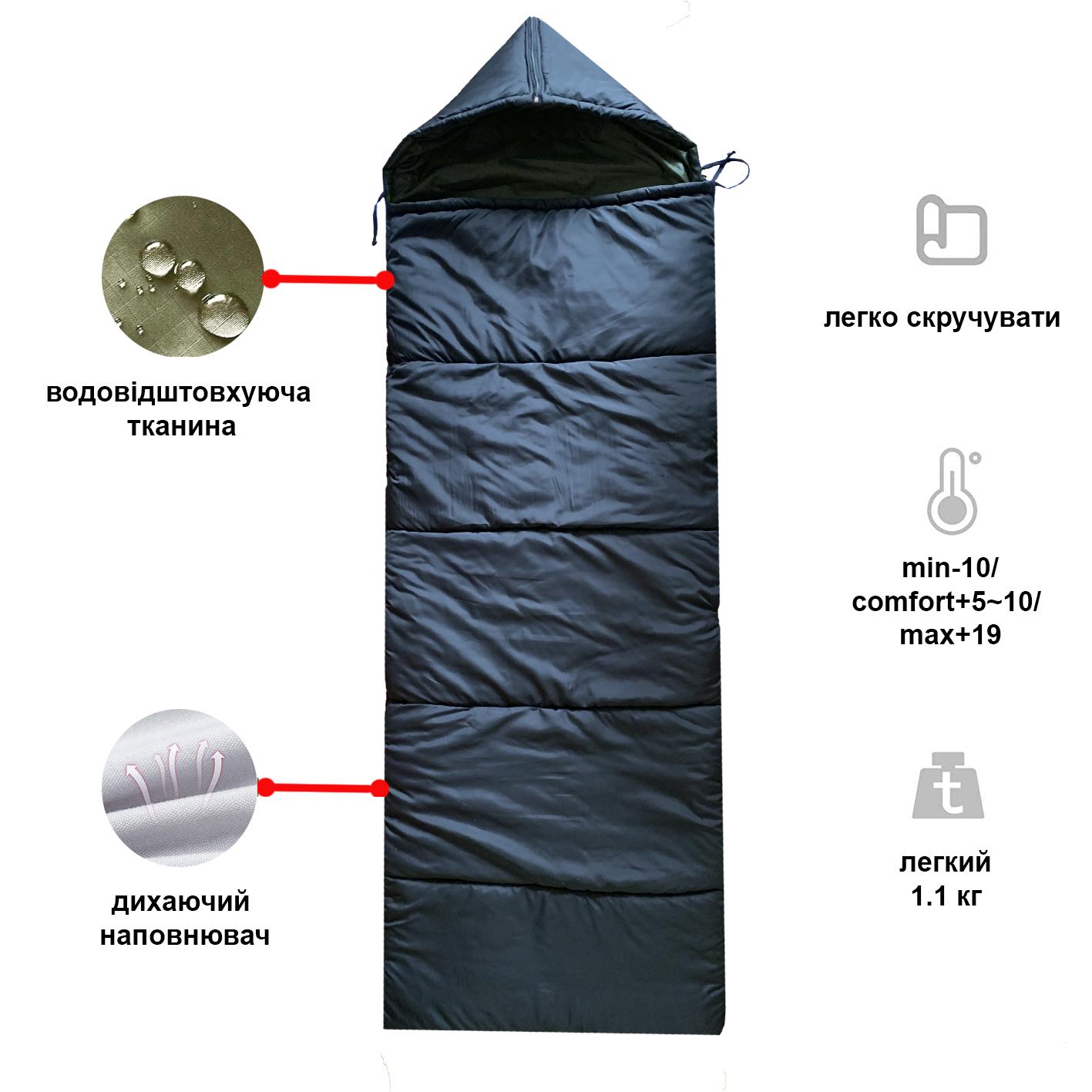 Мішок спальний Newt Celsius Чорний (NE-SL-007-B) - фото 2