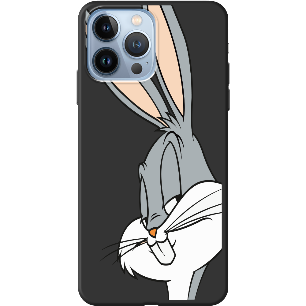 Чохол BoxFace iPhone 13 Pro Lucky Rabbit Чорний силікон (43365-bk81-43447)