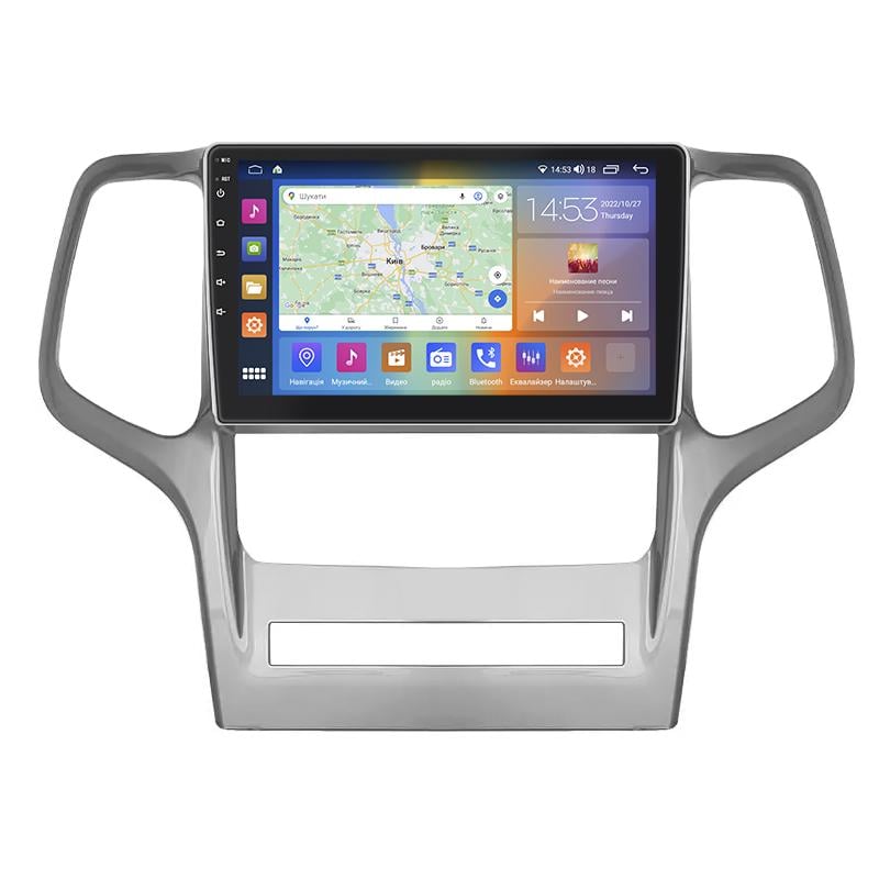 Штатная магнитола Lesko для Jeep Grand Cherokee IV (WK2) 2010-2013 экран 9" 4/64Gb CarPlay 4G Wi-Fi GPS Prime