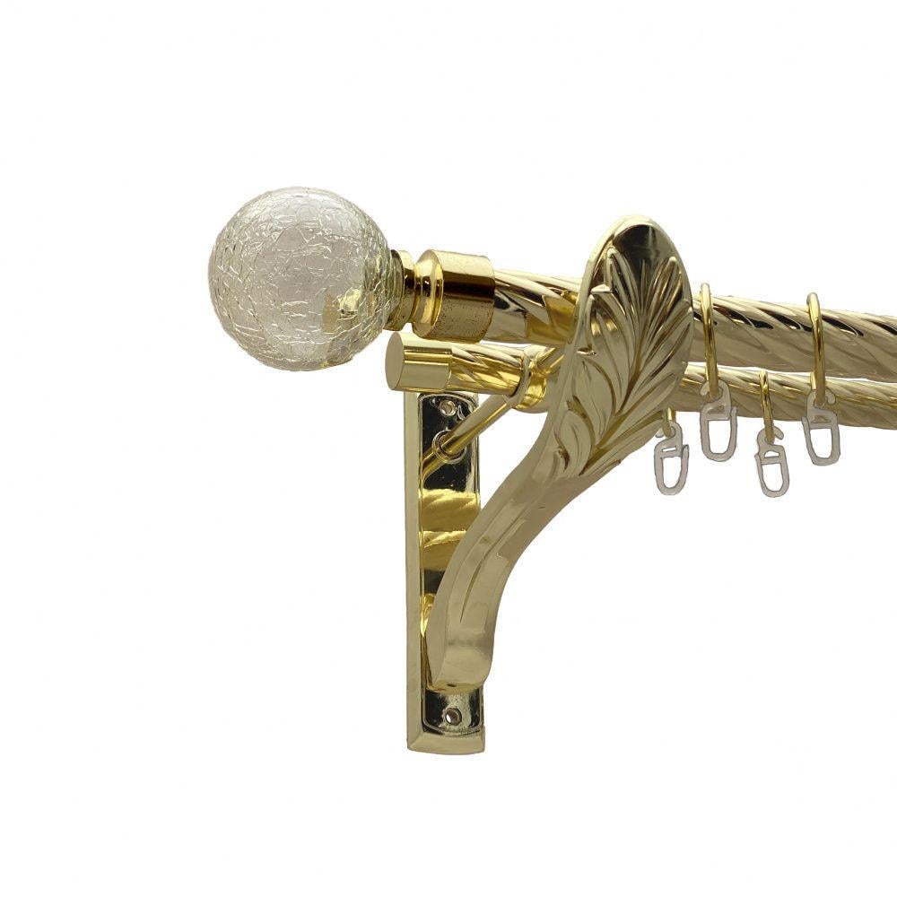 Карниз Orvit Сепия двухрядный скрученный 25/19 мм 200 см Золотой (00-00010924)