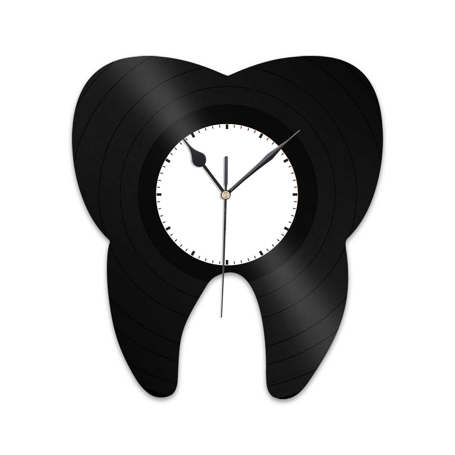 Часы настенные Зуб 1947 из виниловой пластинки