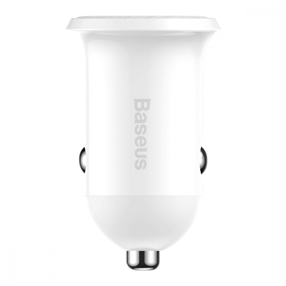 Зарядное устройство автомобильное BASEUS Grain Pro 4,8A 2USB Белый (31759 white) - фото 1