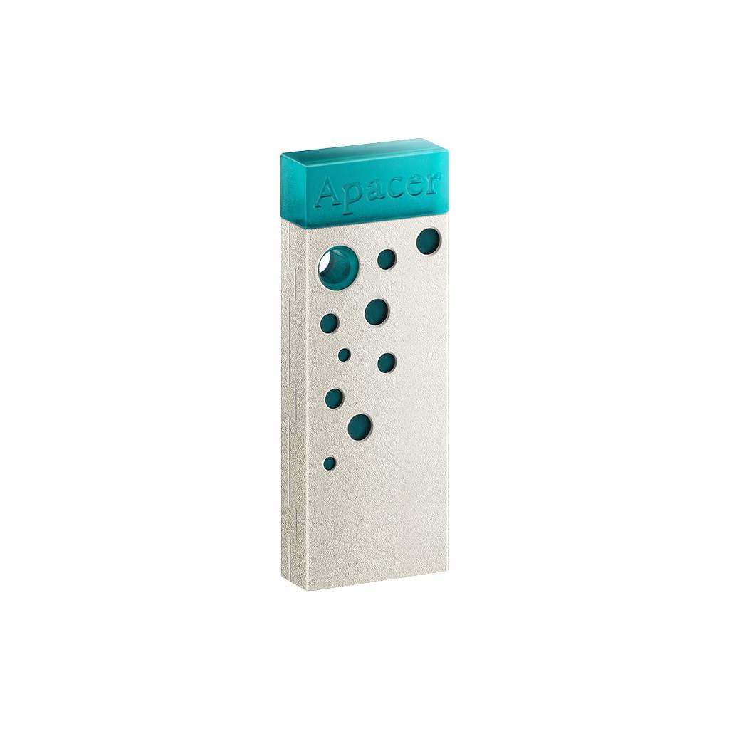 Флеш накопичувач USB Apacer AH11J Turquoise USB 2.0 64GB Green (AP64GAH11JG-1) - фото 2 Флеш накопичувач USB Apacer AH11J Turquoise USB 2.0 64GB Green (AP64GAH11JG-1) - фото 2