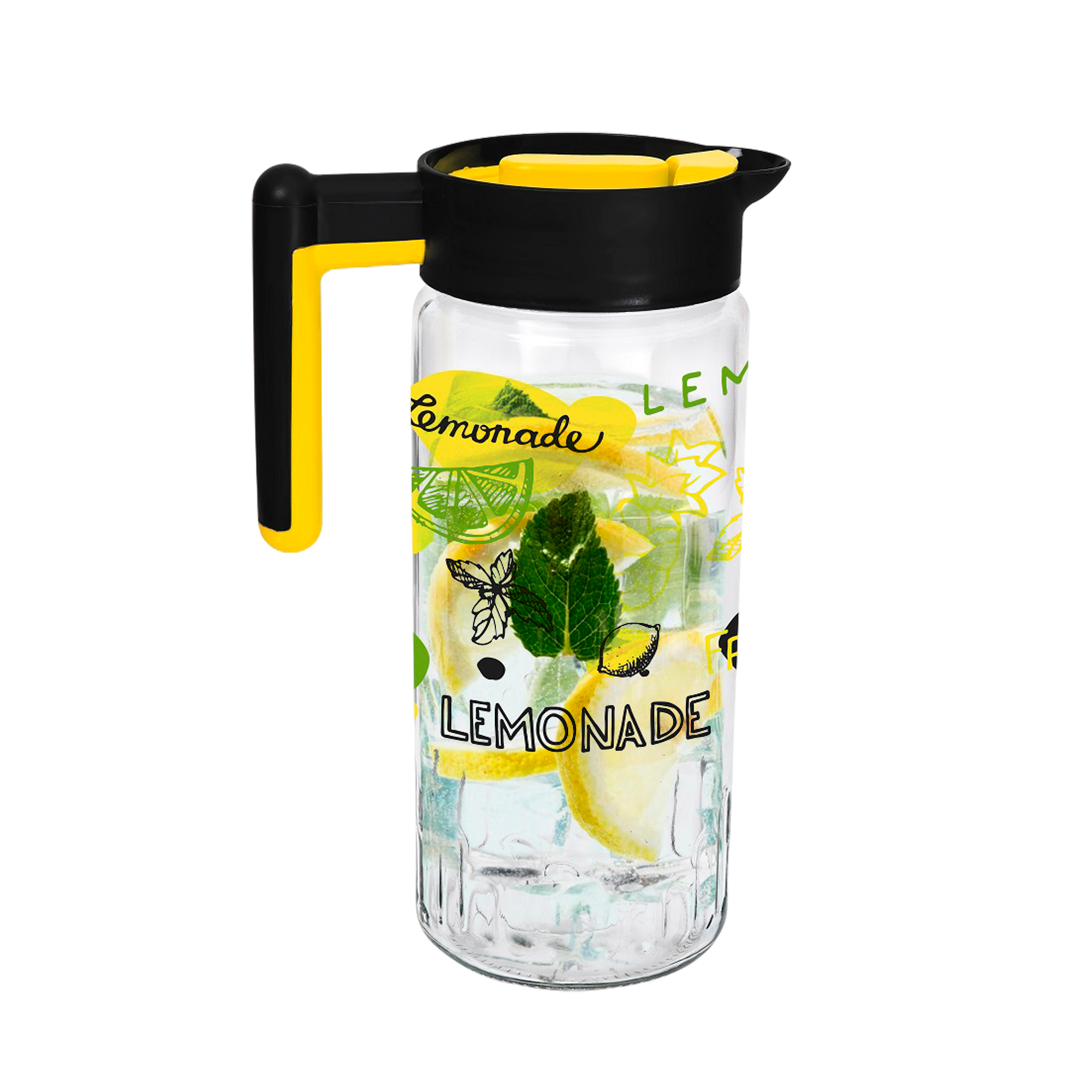 Глечик для води та лимонаду Herevin Lemonade 1,46 л з ручкою Прозорий - фото 1 Глечик для води та лимонаду Herevin Lemonade 1,46 л з ручкою Прозорий - фото 1