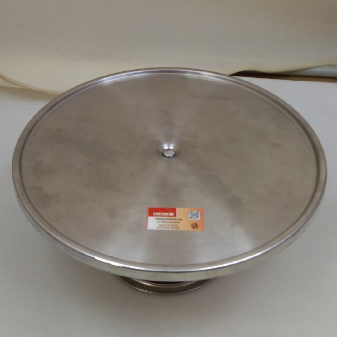 Подставка для торта круглая нержавеющая сталь d 30 см (PT-3) - фото 7 Подставка для торта круглая нержавеющая сталь d 30 см (PT-3) - фото 7