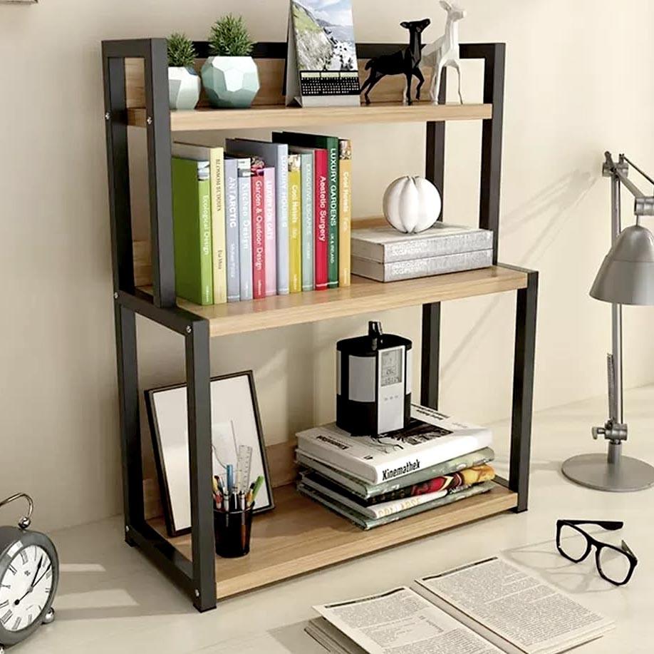 Полка-надстройка настольная из дерева Лумира бланже-венге (АКД-01240112)