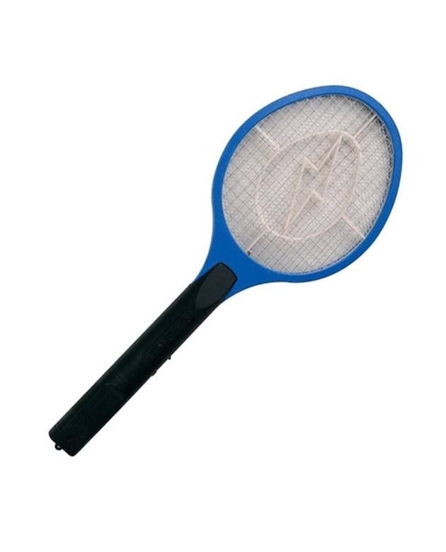 Мухобійка електрична Rechargeable Mosquito-hitting Swatter тришарова акумуляторна Чорно-синій (cf071a1b) - фото 2