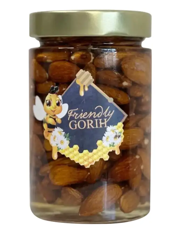 Миндаль с акации медом 370 мл 450 г