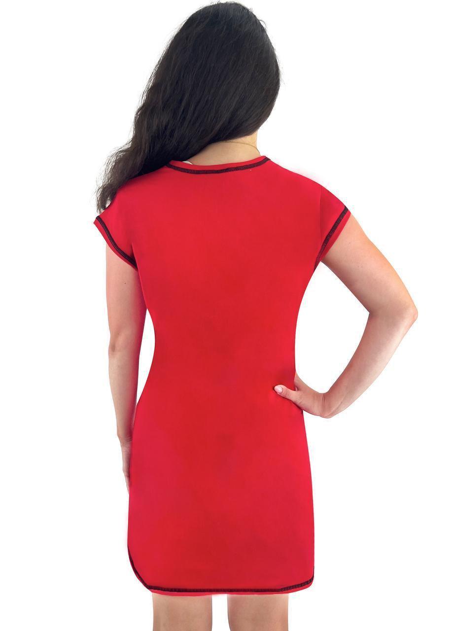 Туніка жіноча літня 289 р. 56/58 Червоний (1846868706) - фото 2 Туніка жіноча літня 289 р. 56/58 Червоний (1846868706) - фото 2