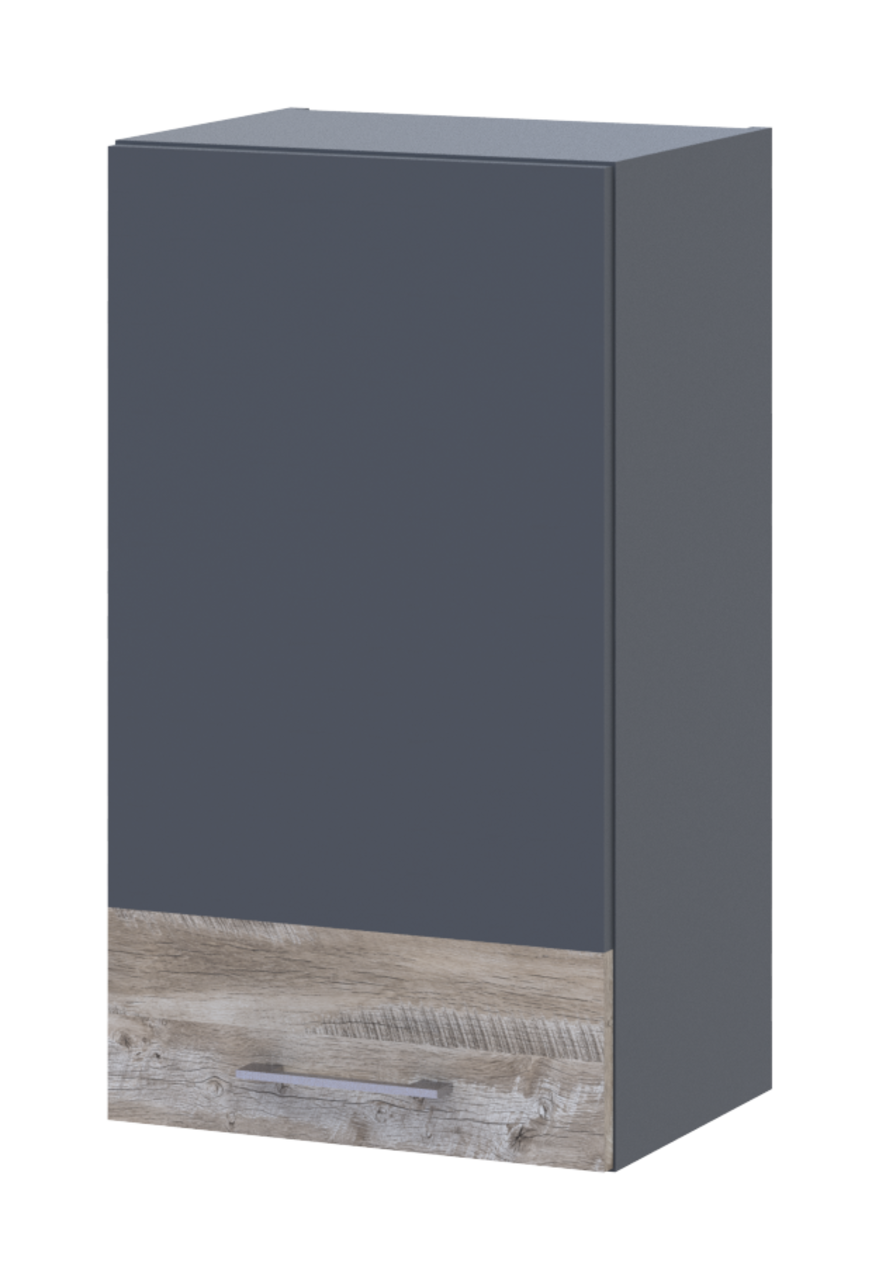 Кухня Doros Лея В72_Ш640 верхняя узкая ДСП 40х31,6х72 см Графитовый/Клондайк (80359569.2)