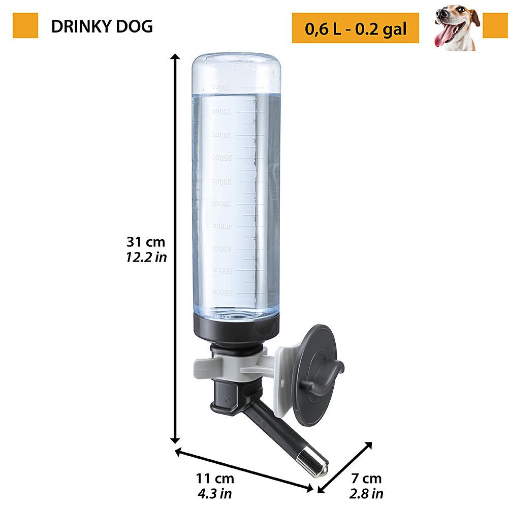 Поїлка для переноски для собак Ferplast Drinky Dog 7х11х31 см 600 мл (71981099) - фото 2