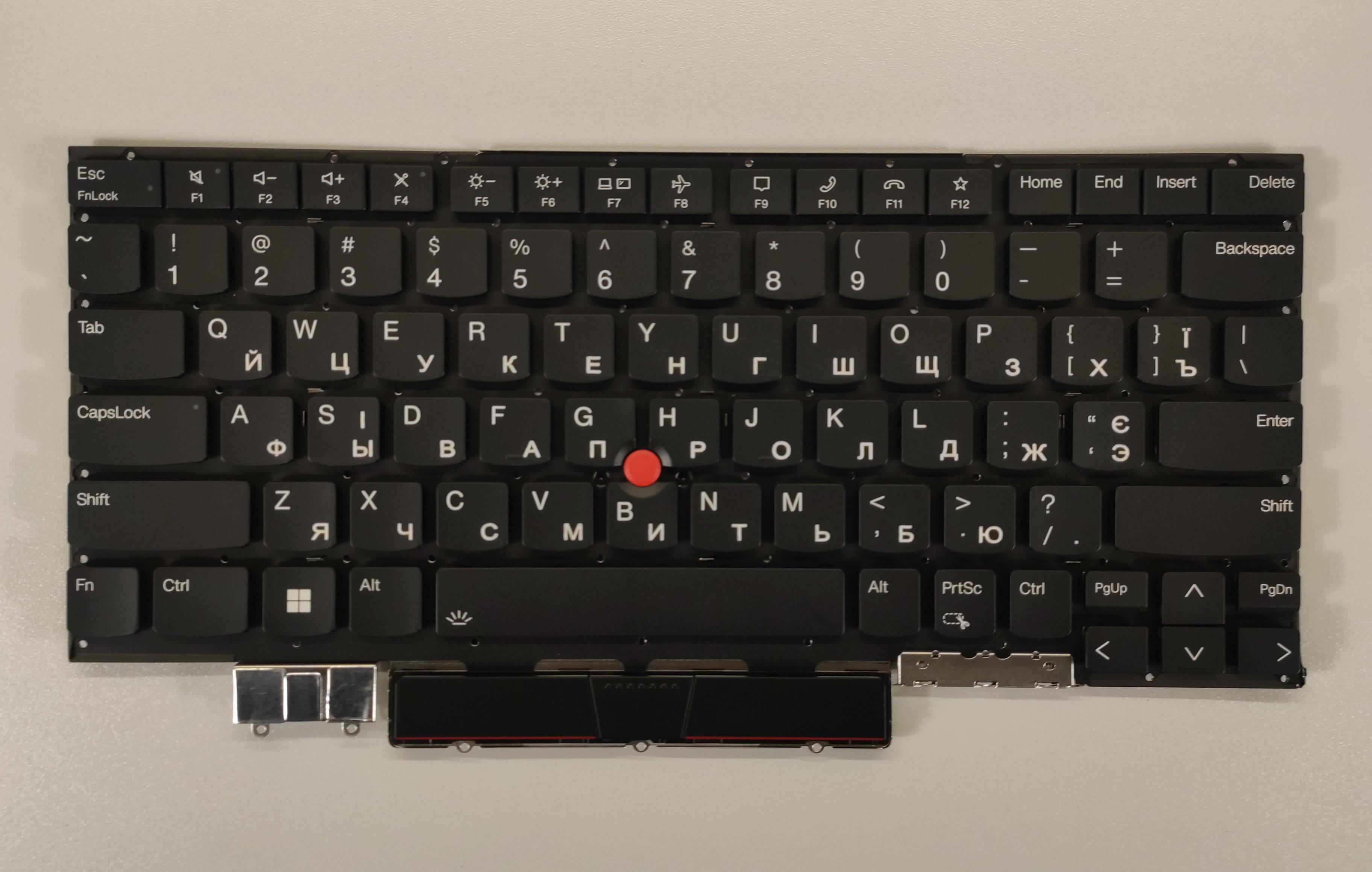 Клавиатура для ноутбука с подсветкой Lenovo Thinkpad X1 YOGA 6TH 2021/X1 Carbon X1C 2021 (K529)