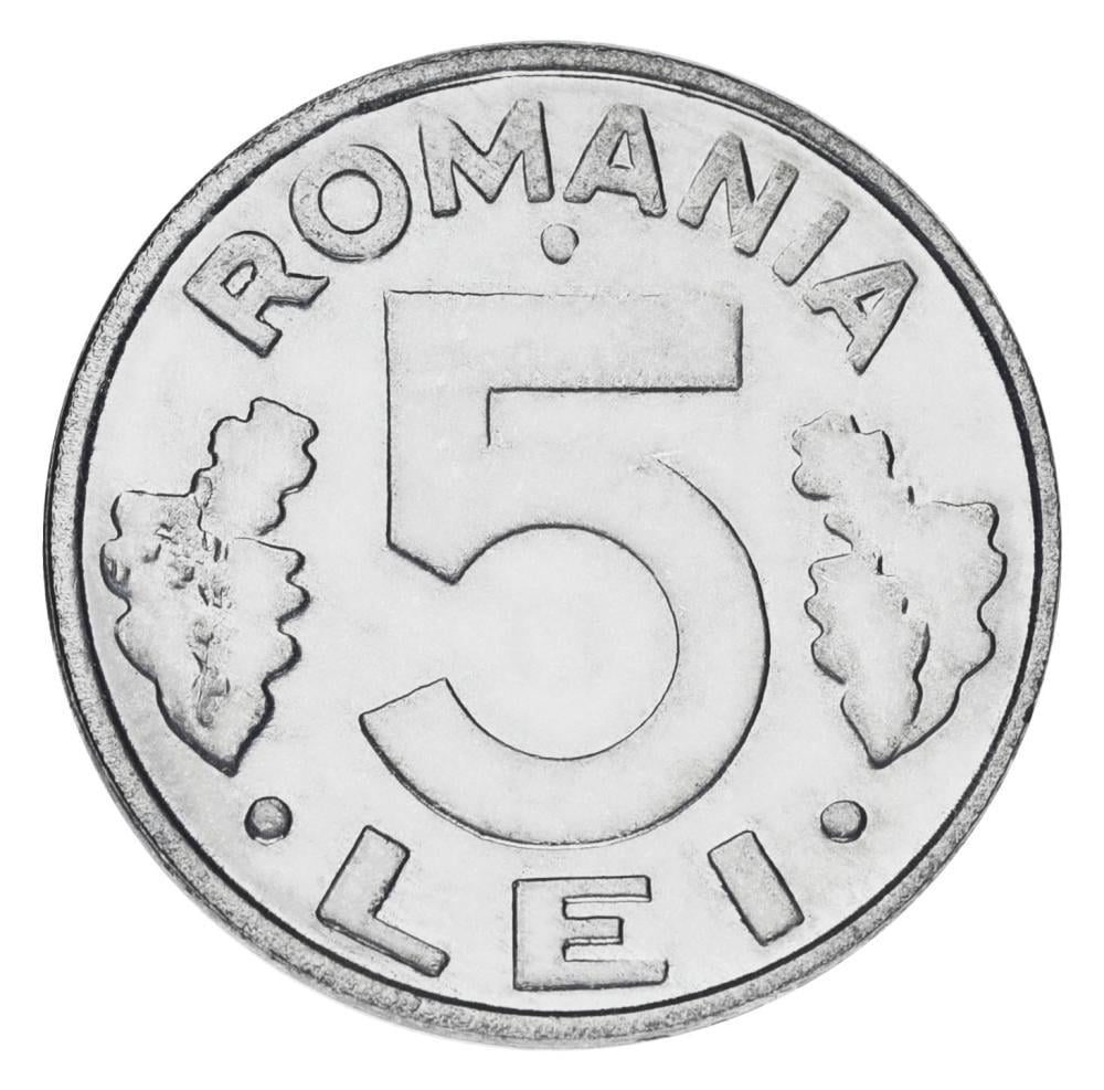 Коллекционная монета Румыния 5 лей 1993 AU-UNC (М19121)