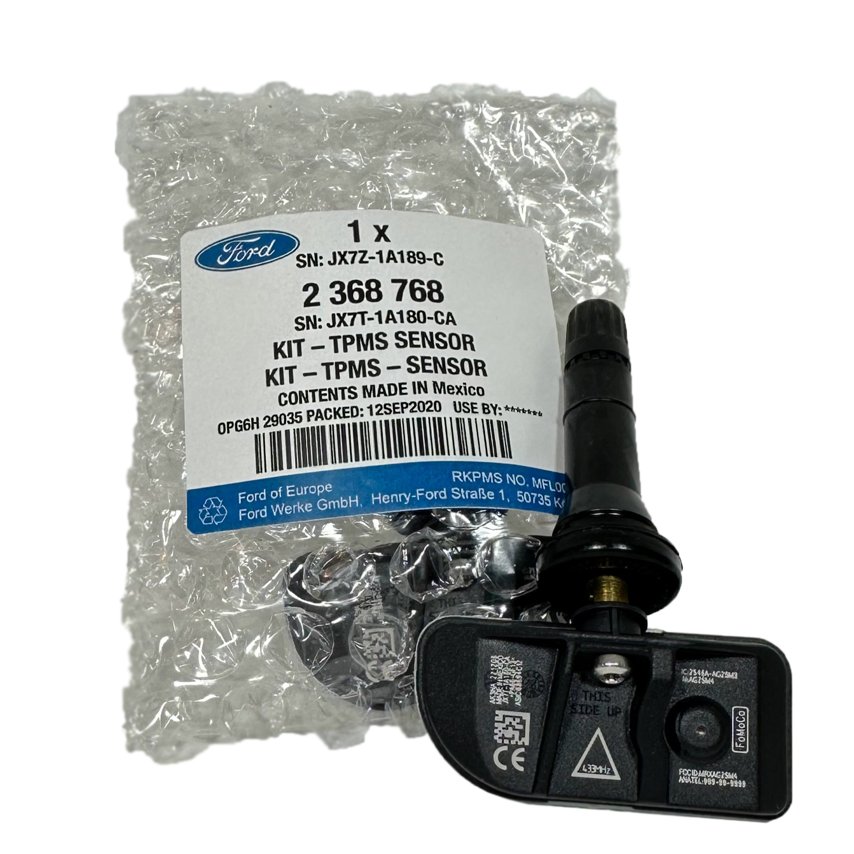 Датчик TPMS давления в шинах Ford JX7Z-1A189-A/JX7T-1A180-CA