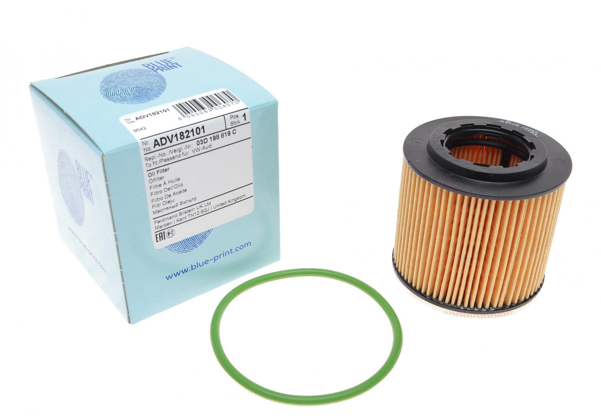 Фильтр масляный BLUE PRINT для VW/Seat/Skoda 1,2i 09- (ADV182101)