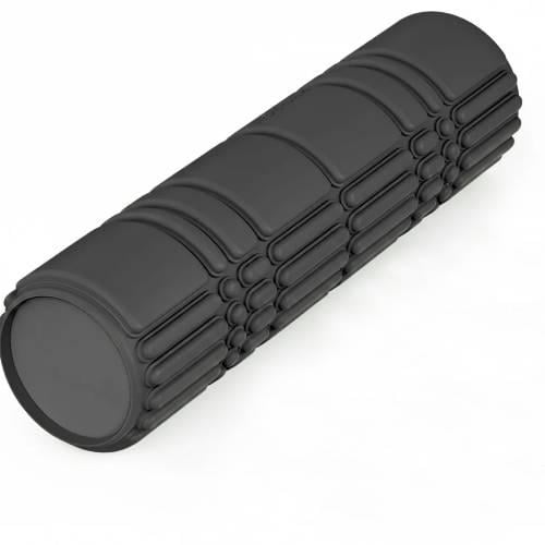 Массажный ролик WCG K3 Premium Foam Roller EVA 3D-рельеф до 200 кг 42 см Черный (32901282)