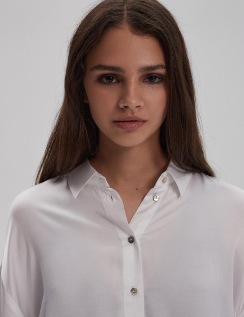 Сорочка жіноча Diverse HOMTE XS Білий (5902598938206) - фото 3 Сорочка жіноча Diverse HOMTE XS Білий (5902598938206) - фото 3