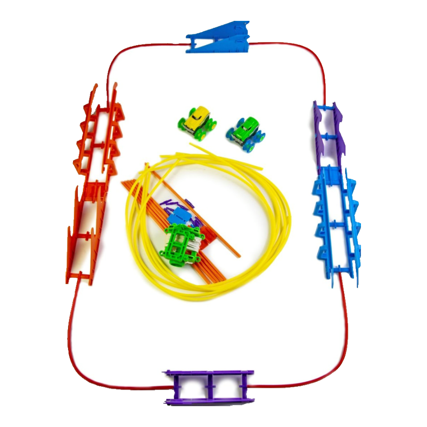 Игровой набор Trix Trux канатный трек на 4 машины Разноцветный - фото 4