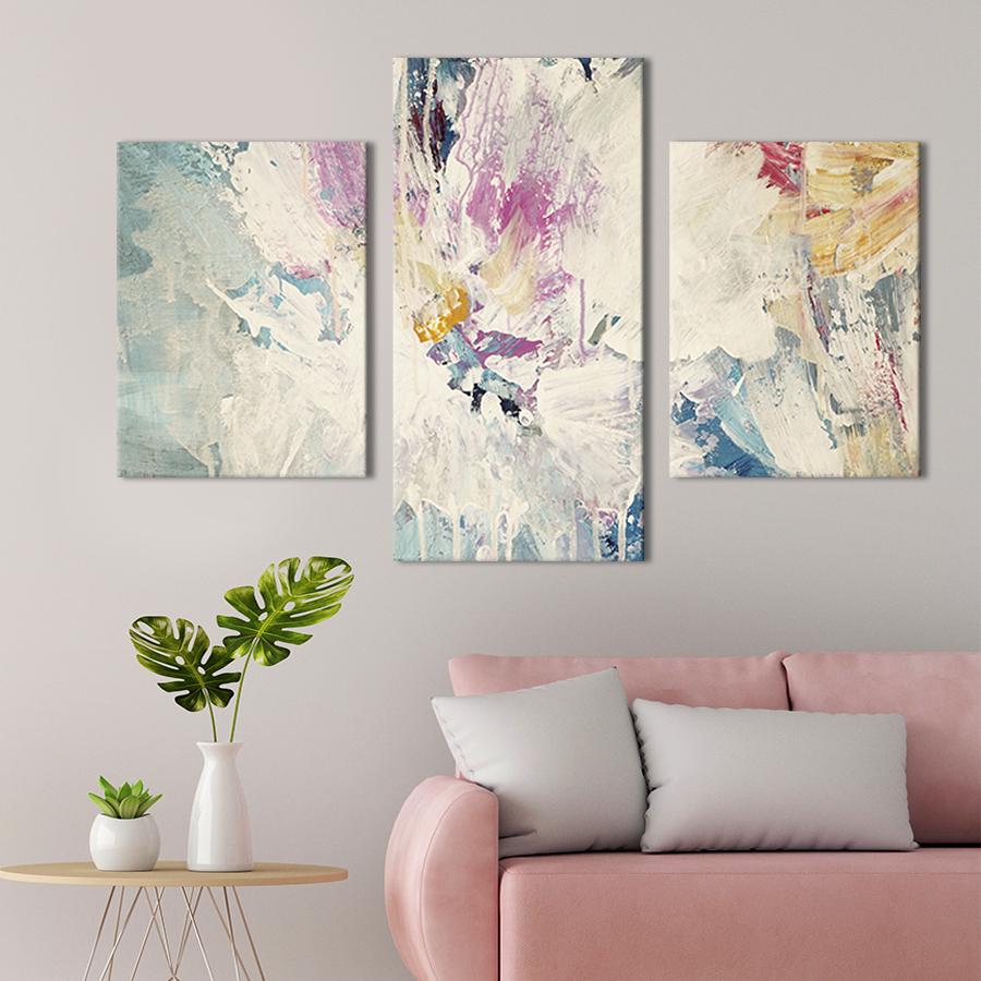Картина для интерьера Абстрактный цветок 141x90 см (20-32)