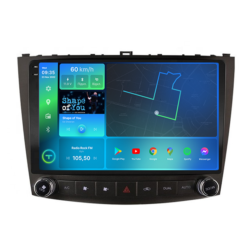 Автомагнитола штатная Torssen 2K F10464 для Lexus IS250 2005-2013 г. 4G/Carplay/DSP 4/64 GB 10" (202300001)