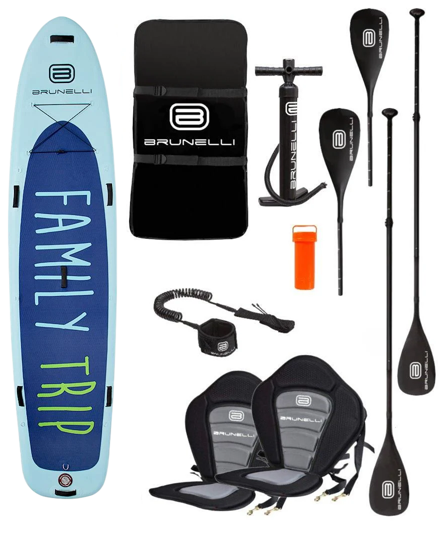 SUP-доска семейная 2+1 Brunelli Family 12" два слоя Premium (34679939)