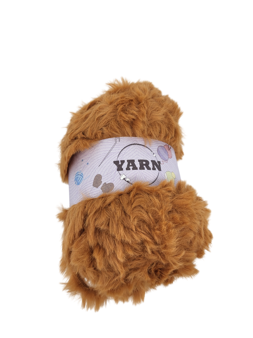 Пряжа Yarn под мех 100 г Рыжий