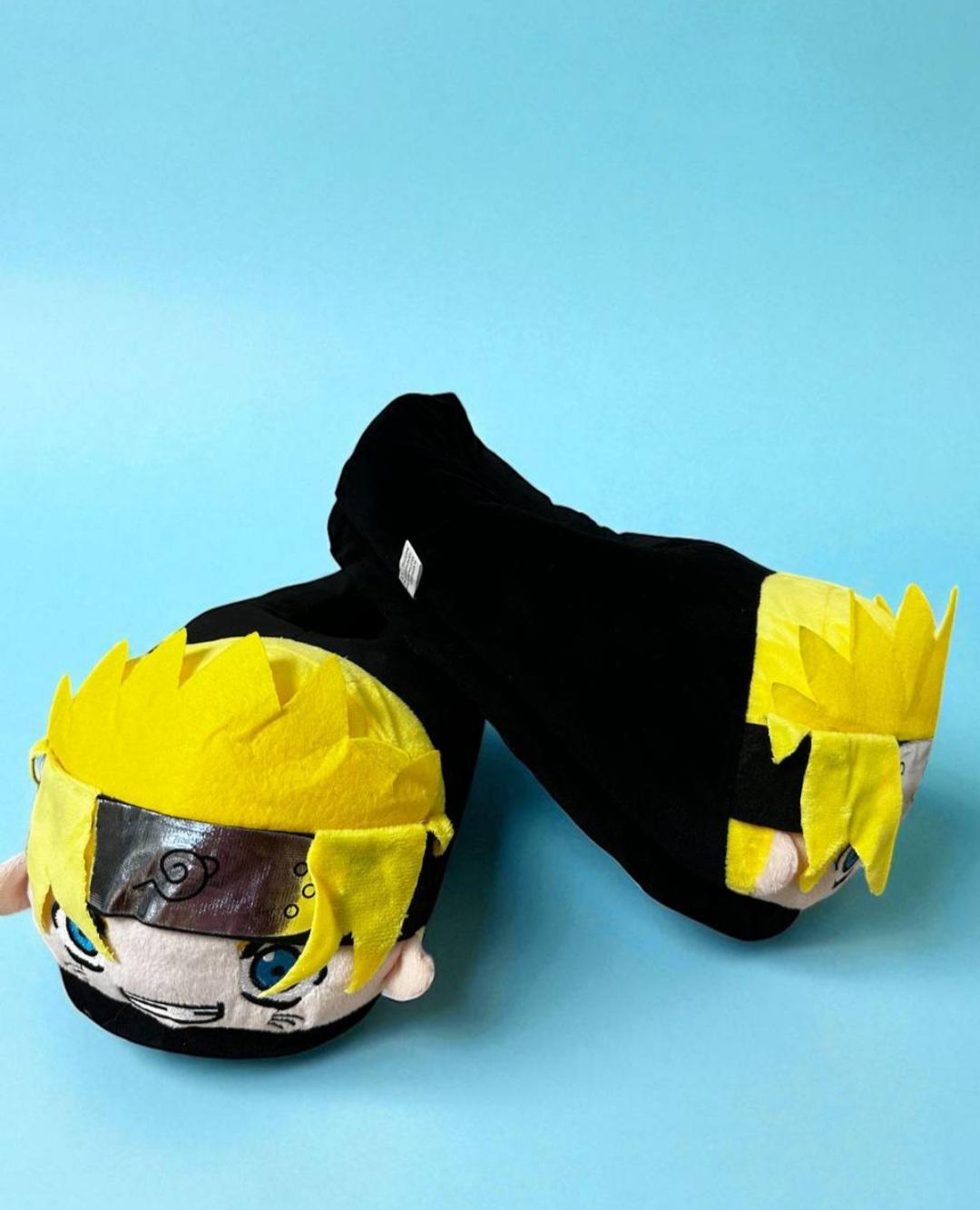 Капці домашні плюшеві Наруто аніме р. 32-39 Чорний - фото 3 Капці домашні плюшеві Наруто аніме р. 32-39 Чорний - фото 3