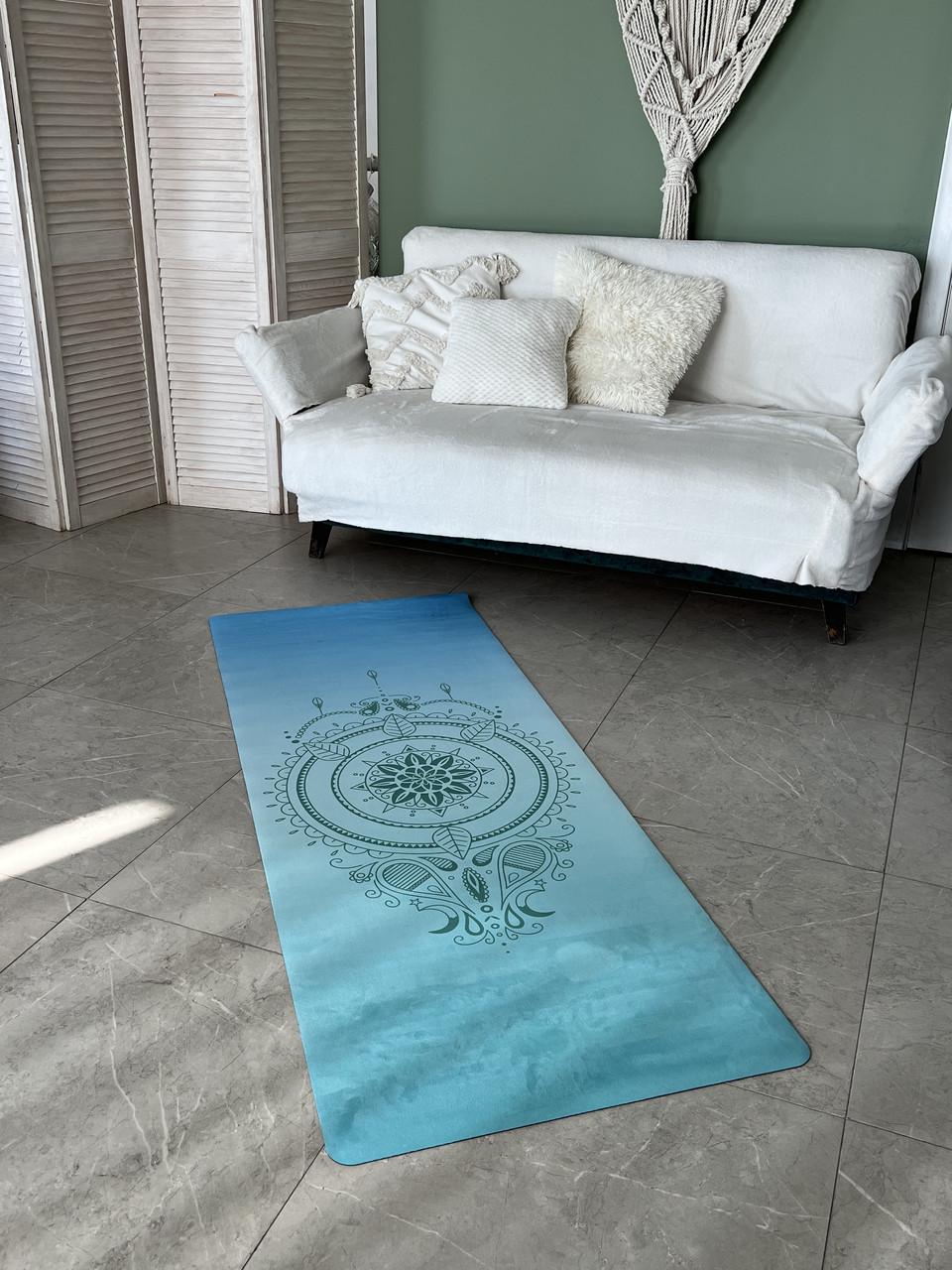 Коврик для йоги Lita Mandala SU премиальный замшевый/каучуковый 183х68х0,3 см (13510856) - фото 2 Коврик для йоги Lita Mandala SU премиальный замшевый/каучуковый 183х68х0,3 см (13510856) - фото 2