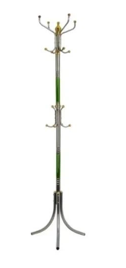 Вешалка для одежды Coat Rack треножная 16 крючков металлическая Зеленый Вешалка для одежды Coat Rack треножная 16 крючков металлическая Зеленый