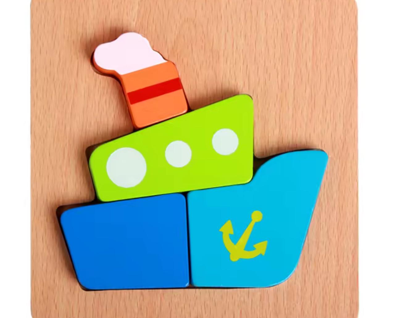 Пазл Корабель дерев'яний (80)