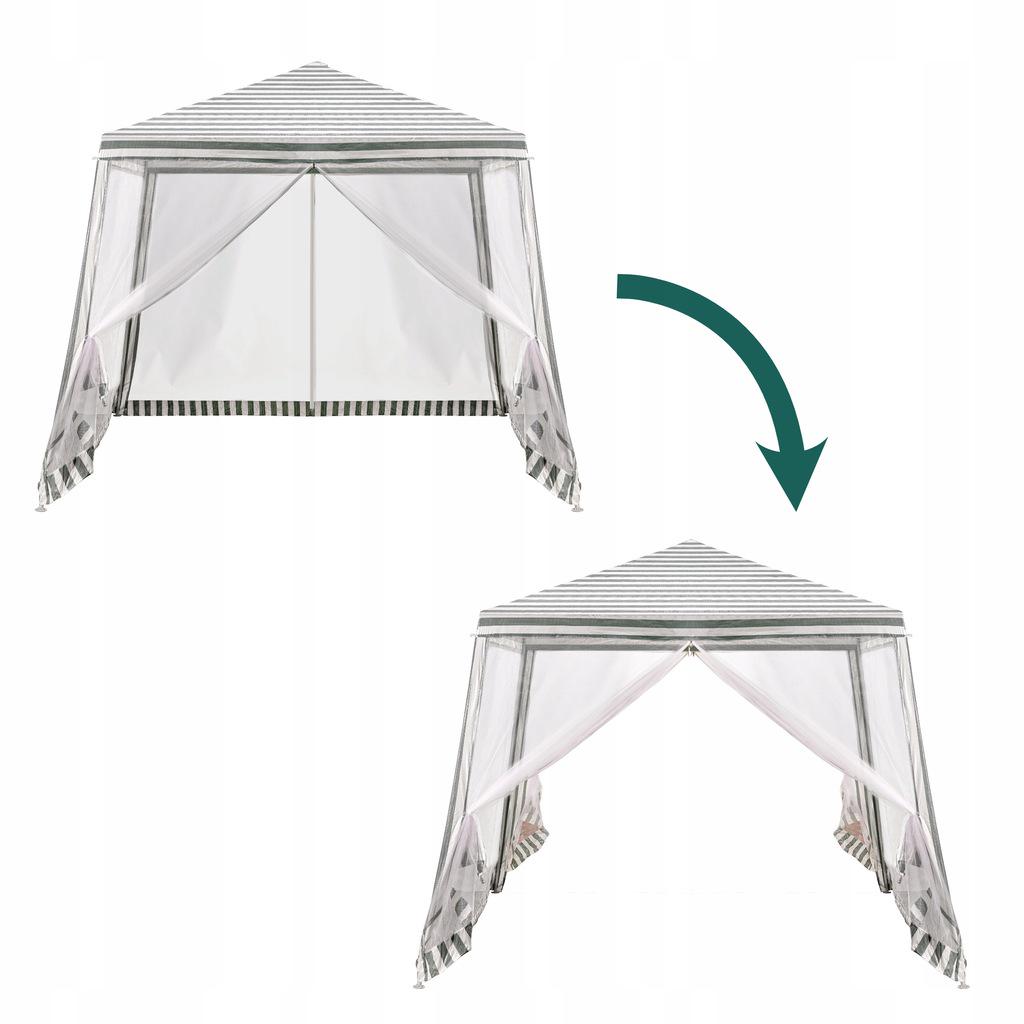 Садовый павильон с москитной сеткой 3х3х2,4 м Белый (КХ4074) - фото 3