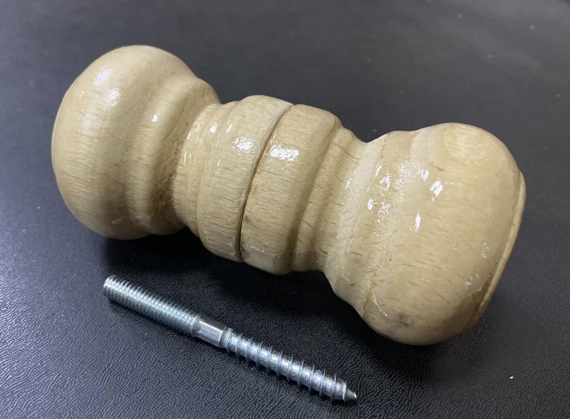 Дверна ручка дерев'яна кругла та шпилька (1886667959) - фото 2 Дверна ручка дерев'яна кругла та шпилька (1886667959) - фото 2