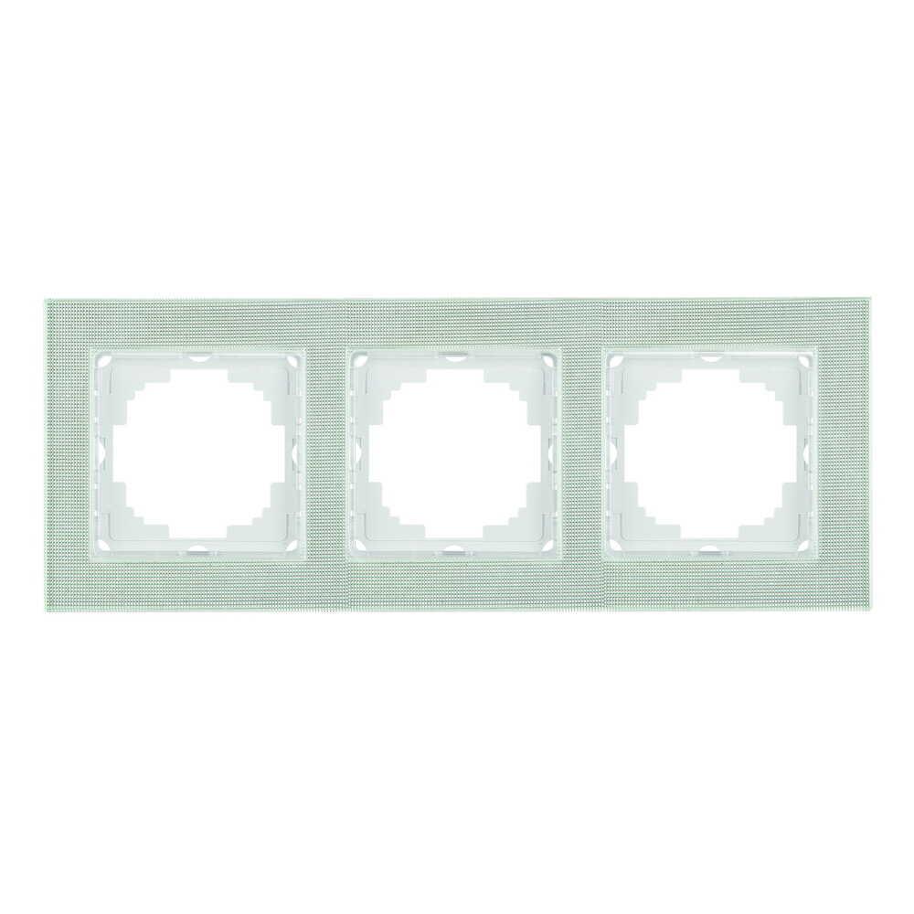 Рамка трехместная Nilson Alegra Стекло Мастерпоинт (25MP0093)