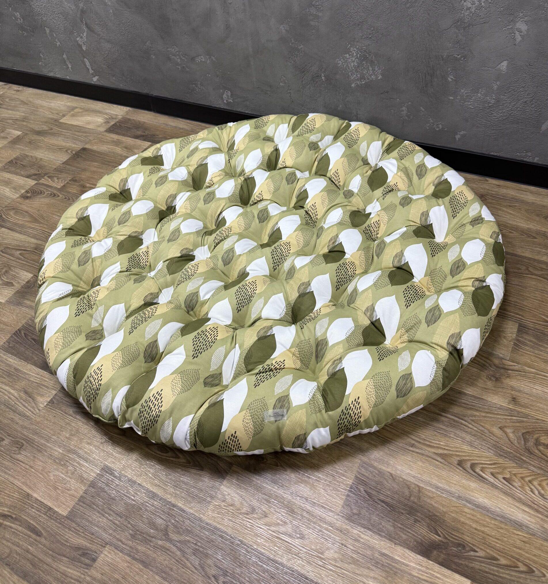 Подушка на кресло папасан Comfort Home Leaves панама Ø 130 см