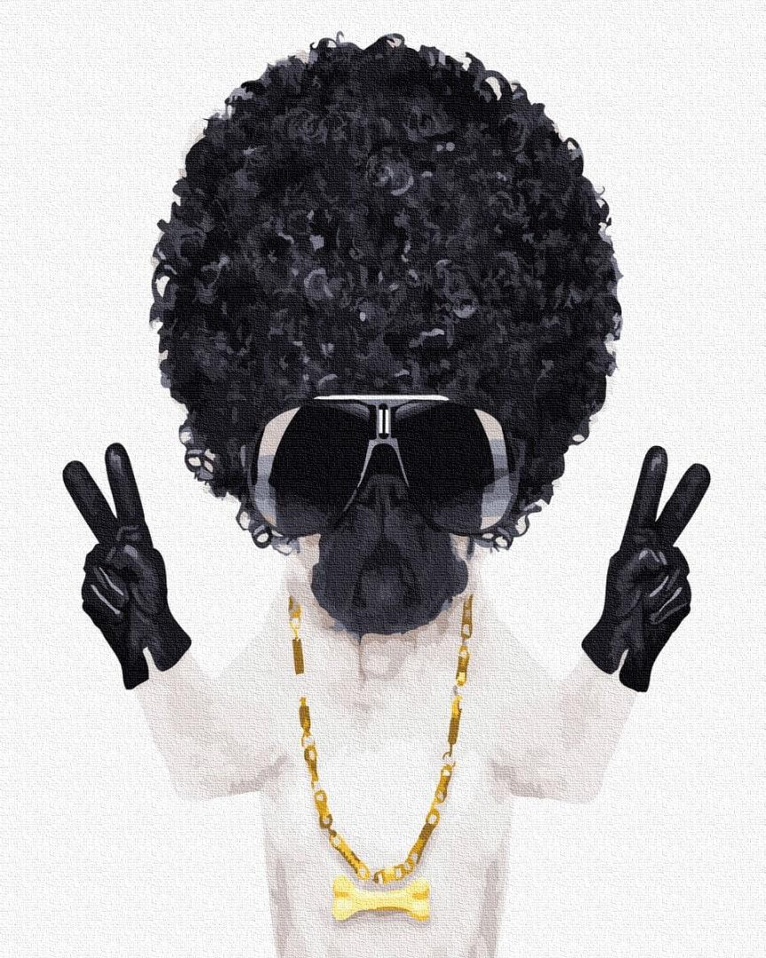 Картина по номерам Brushme GX22682 Пес рэпер 40x50 см (1441543753)