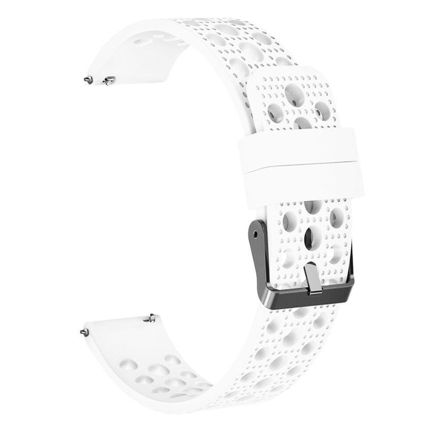 Спортивний ремінець з перфорацією Primo для годинника Xiaomi Huami Amazfit Bip/Amazfit GTS White (1165676077)