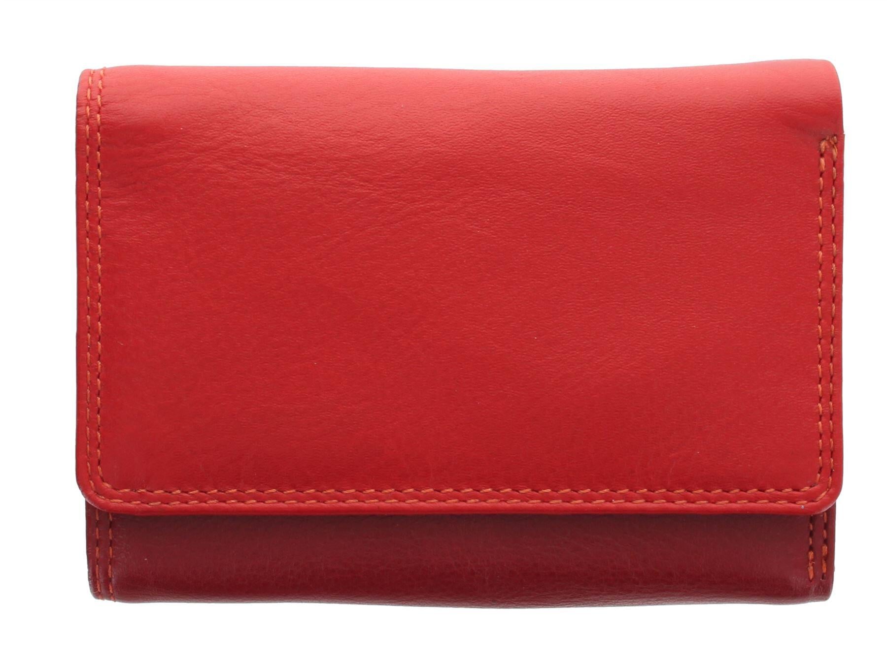 Женский кожаный кошелек Visconti RB39 - Biola Red multi