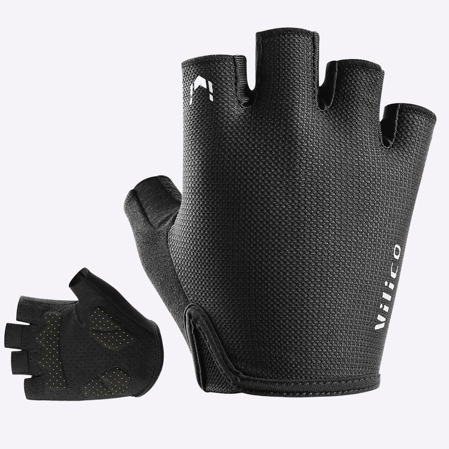 Перчатки без пальцев Vilico для спорта Черный (66_11_L_1) Перчатки без пальцев Vilico для спорта Черный (66_11_L_1)